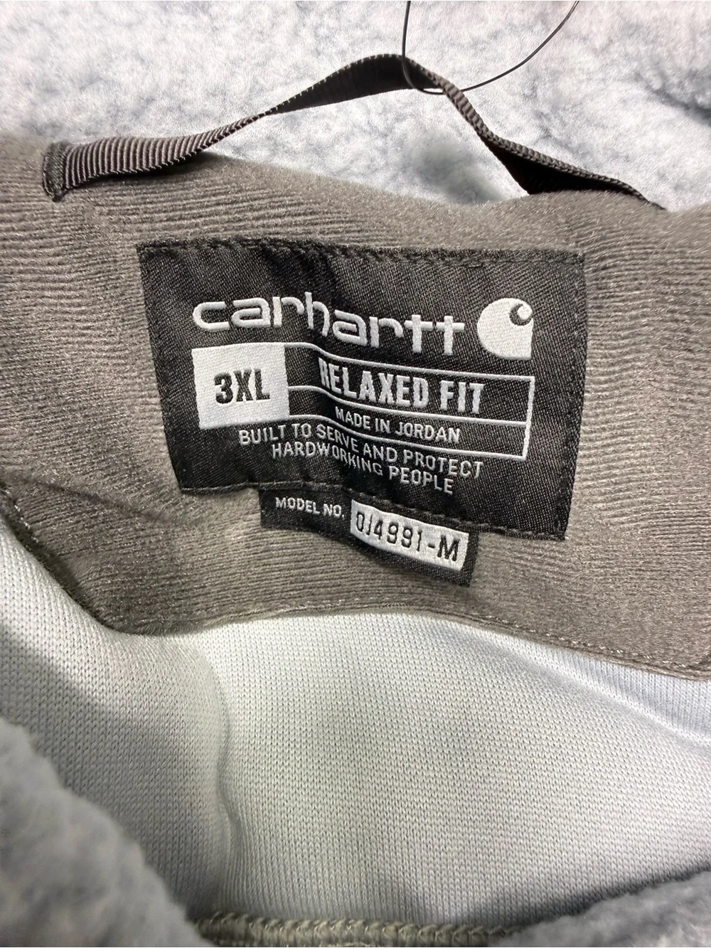Carhartt  Fleece Pullover Sweatshirt OJ4991 Men’s Size 3XL Relaxed Fit blue NWT